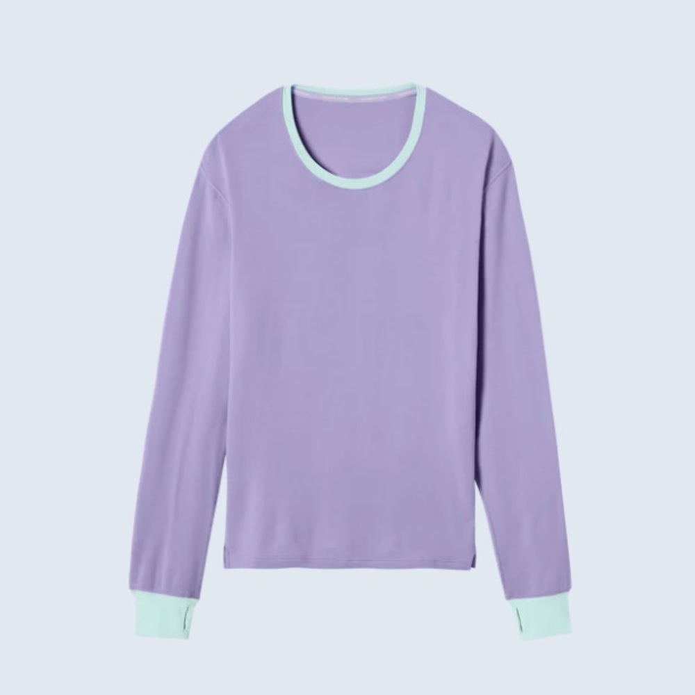 NEW JAMBYS Lavender/Mint Long-Sleeve JamTee Size:XS